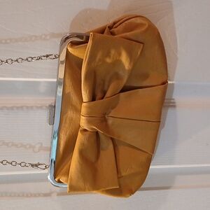 Bundle-2: BUENO Stylish Bow Dark Tan & BLK Gator Design Crossbody.